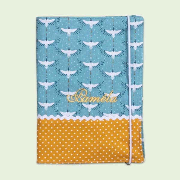 Handmade Gesundheitsheft-Hülle, Vögel, 1