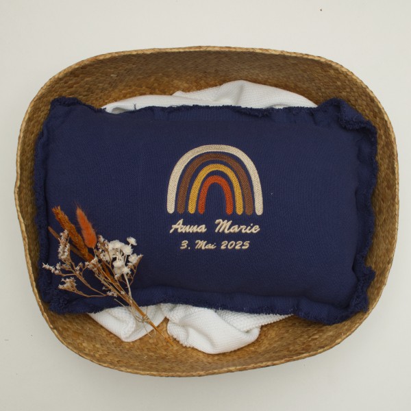 Coussin de naissance Arc-en-ciel, Cobalt