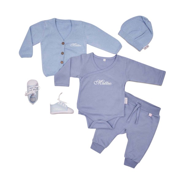 Babygeschenk Set Premium, Blau