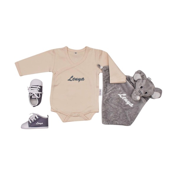 Essentials Babyset - Puppy, ivory