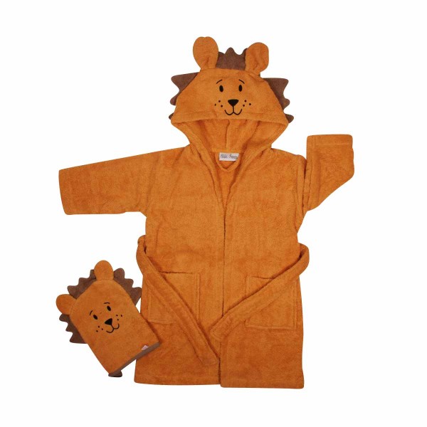 Set cadeau pour bébé Peignoir, lion