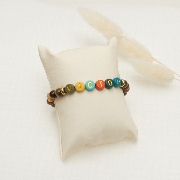 Personalisiertes Baby- &amp; Kinderarmband, Tigerauge