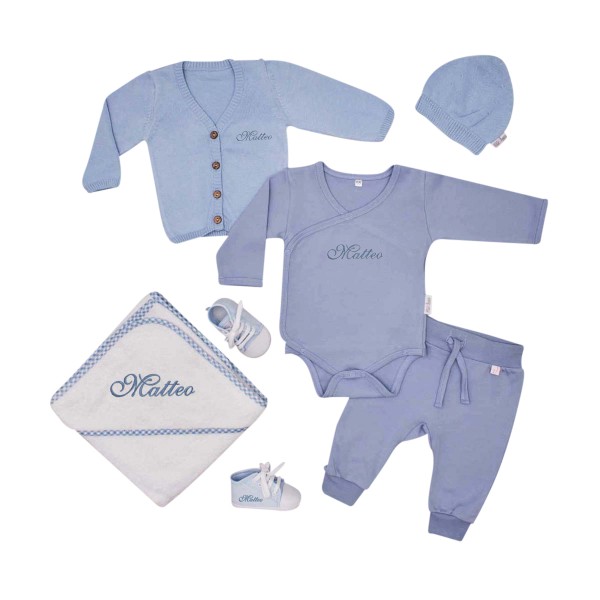 Baby Geschenkset, Blau