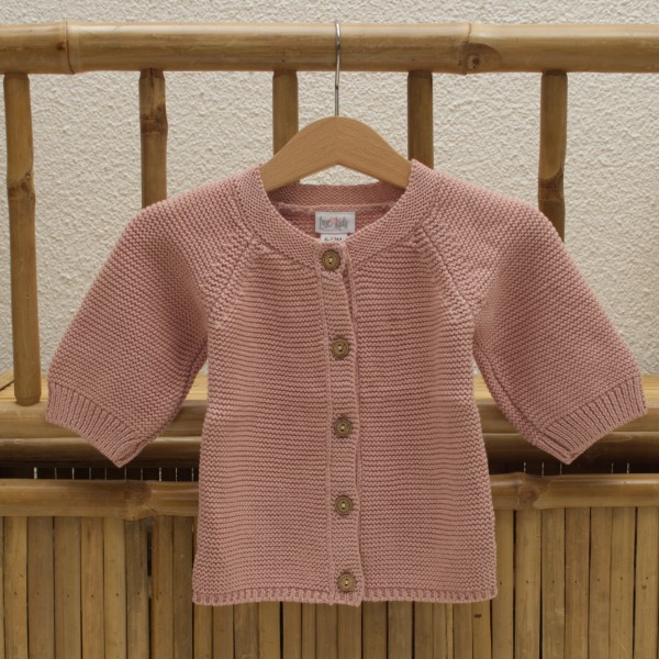 Baby Strickjacke, Blush Pink