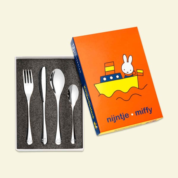 Four-piece children&#039;s cutlery set, &#039;Miffy Vehicles&#039;