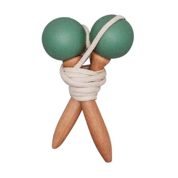 Corde à sauter, bois, menthe