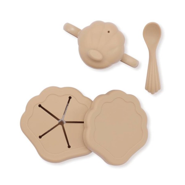 Baby Ess-Lernset, Altrosa