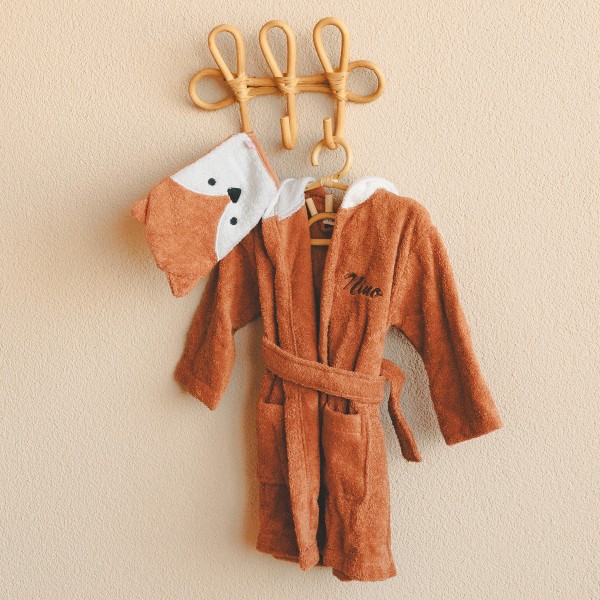 Set cadeau enfant Peignoir, renard