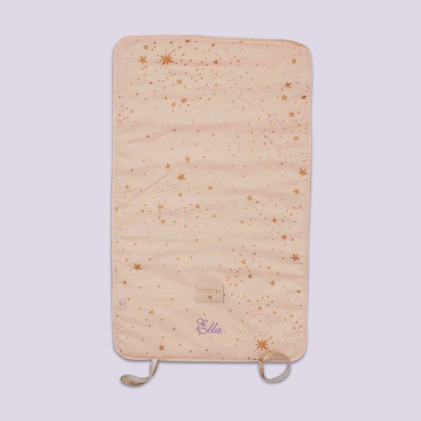 Wickelunterlage für Unterwegs, 'Sterne', Rosa, 1