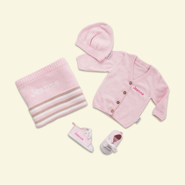 Pullover Set mit Decke, Rosa, 1
