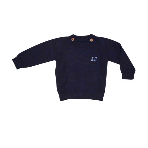 Baby Strickpullover, Navy