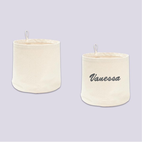 Storage Baskets Offwhite Set of 2, Kids Concept