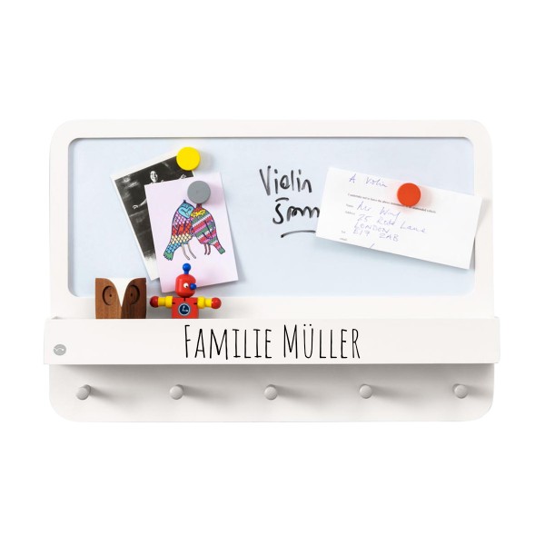 Wall organiser white incl. accessories