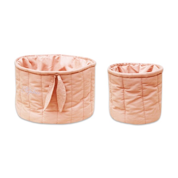 Aufbewahrungskorb 2er Set, Bambie Vintage Nude