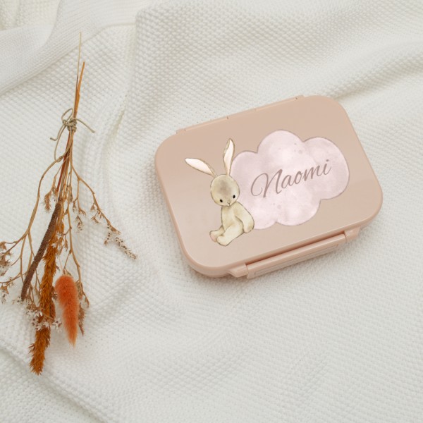 Lunchbox Kinder Hase, Blush Pink
