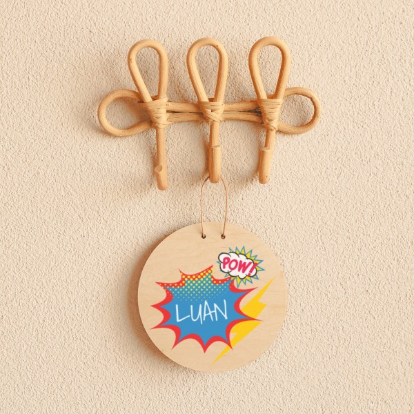 Porte-nom Superhero