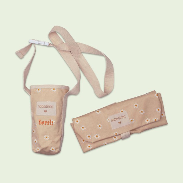 Flaschenhalter & Eco Sandwich Wrap, Daisies, 1