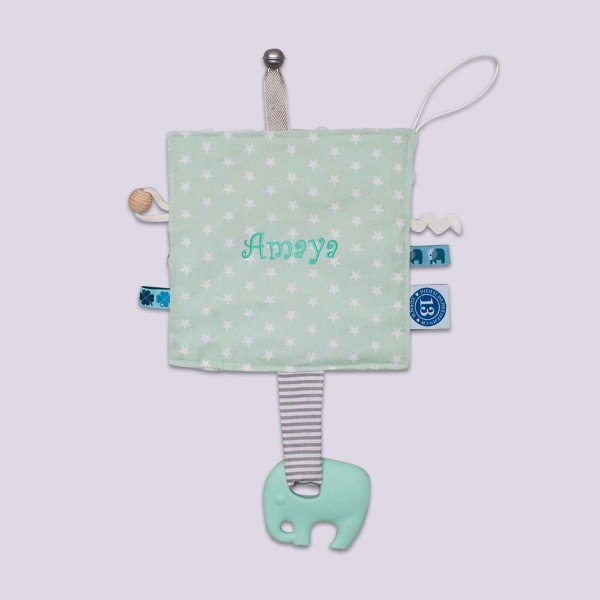 Knistertuch, Mint Sterne, 1