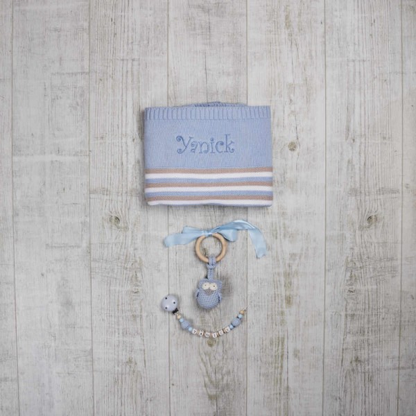 Classic Baby-Set - Eule, Blue