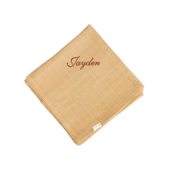 Linge de mousseline 120x120 cm, Caramels, Fabelab
