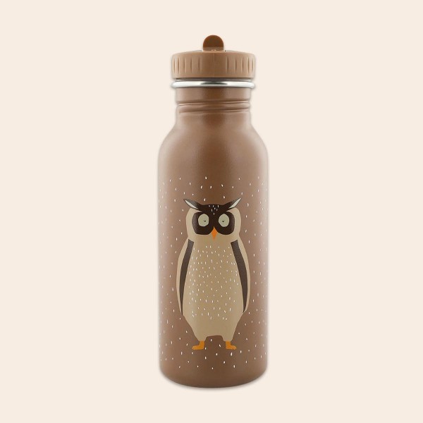 Large Steel Bottle Mister Owl 500ml, Trixie