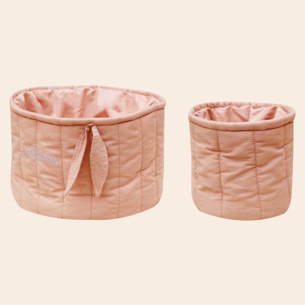 Storage Basket Set of 2, Bambie Vintage Nude, Lorena Canals