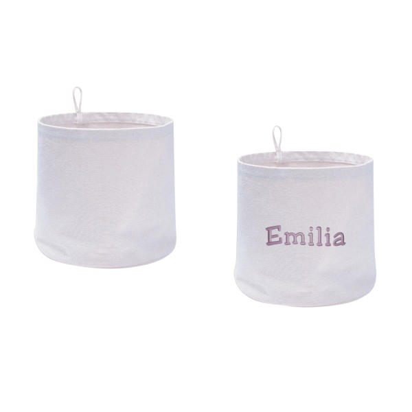 Storage Baskets Purple Set of 2