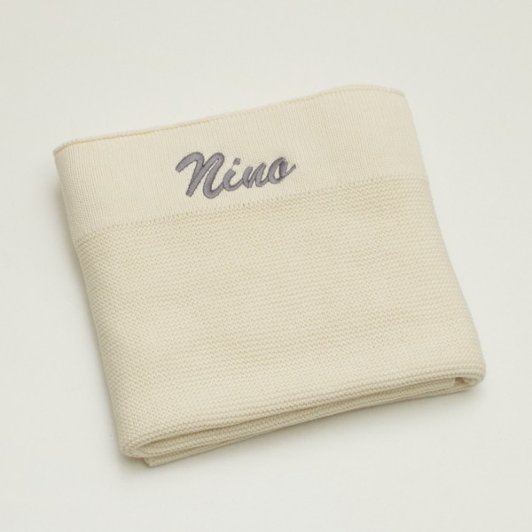 Baby Strickdecke, Cream