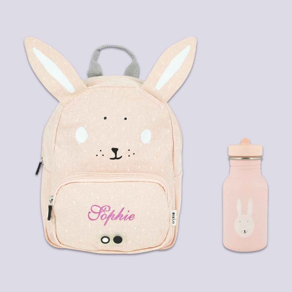 Backpack &amp; bottle, Mrs. Bunny