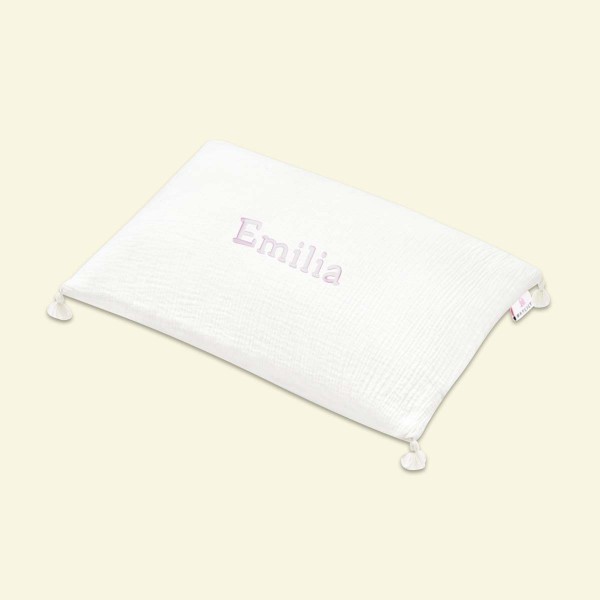 Decorative Cushion with Tassels, Cream, 60x50