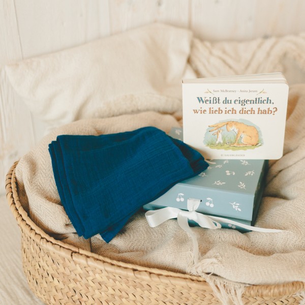 Set cadeau pour bébé «Weisst du eigentlich, wie lieb ich dich hab?&quot;
