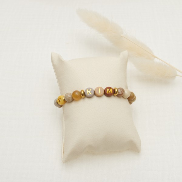 Personalisiertes Baby- &amp; Kinderarmband, Jaspis
