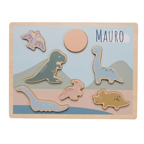 Wooden dinosaur puzzle, Jabadabado