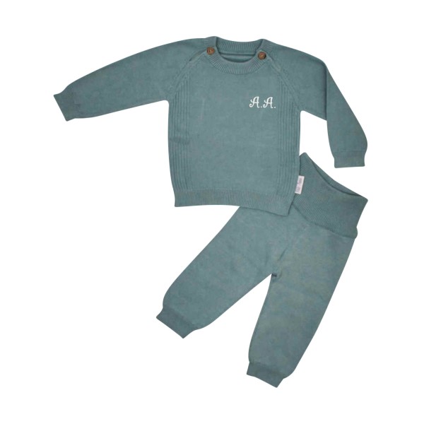 Coffret tricot &quot;Basiques - Must have&quot; pour bébé, menthe