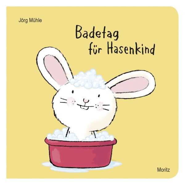 Journée de baignade pour le petit lapin, livre d'images en carton