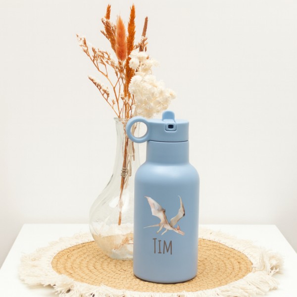 Kinder Trinkflasche Flugsaurier 350 ml, Blue