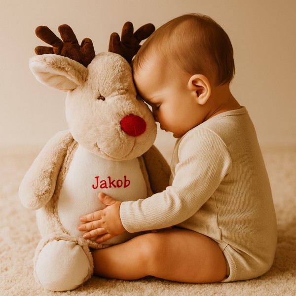 Peluche, 30 cm, renne Rodolphe