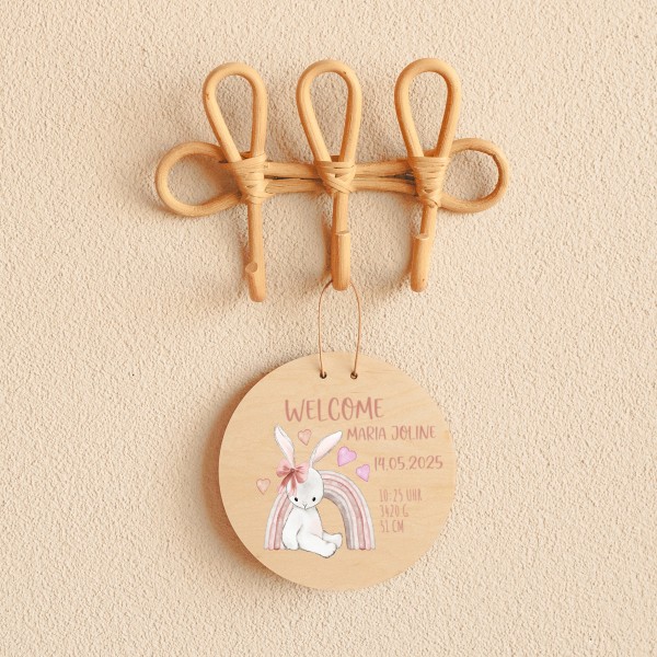 Namensschild Welcome