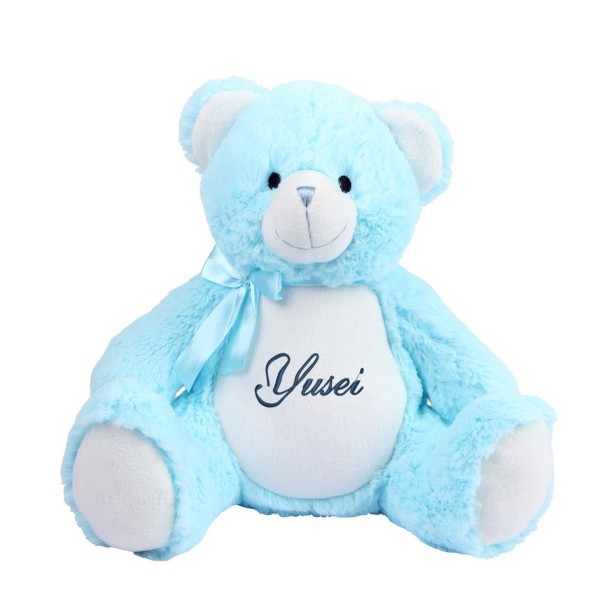 Plüschtier Teddybär Blau, 40 cm