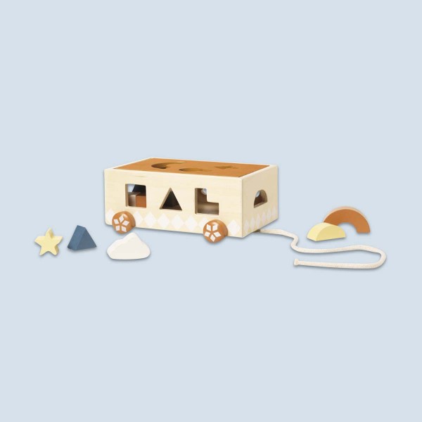 Shape Sorter Pull Cart, Fabelab