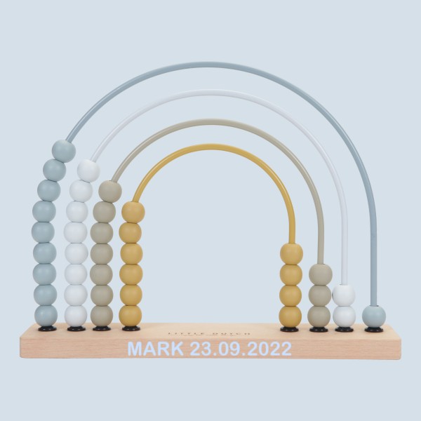 Rainbow Abacus Blue, Little Dutch