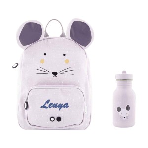 Rucksack & Trinkflasche, Frau Maus Rucksack & Trinkflasche, Frau Maus