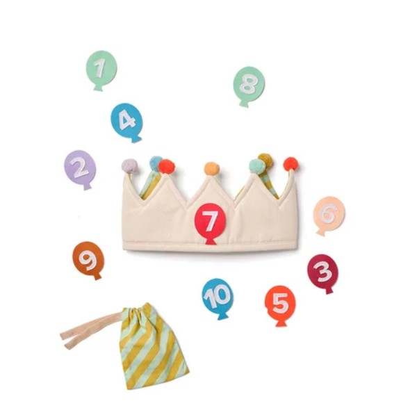 Couronne d&#039;anniversaire avec chiffres