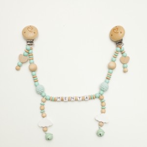 Vorschau: Kinderwagenkette, Glöckchen & Wolke, Mint Vorschau: Kinderwagenkette, Glöckchen & Wolke, Mint