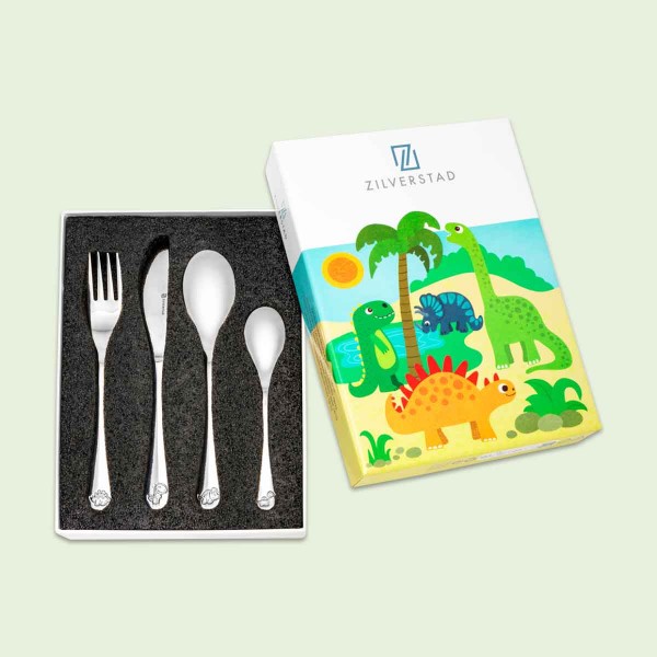 Four-piece children&#039;s cutlery set &#039;Dinos&#039;