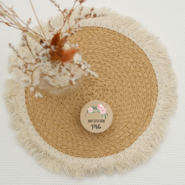 Wooden tooth box Flower