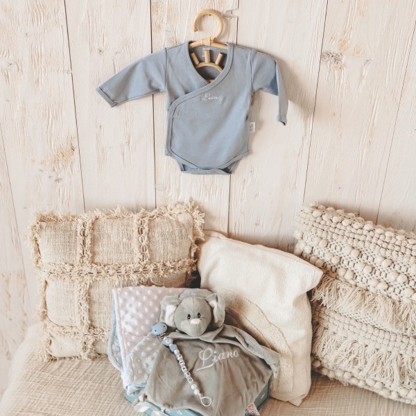 Baby Geschenkset Welcome, Elefant, Blau