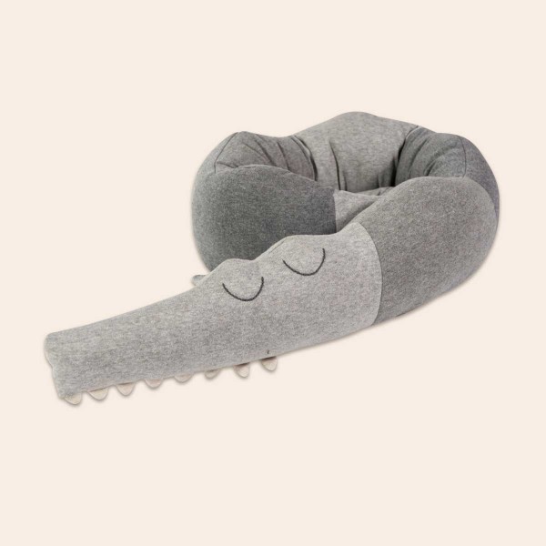 Knitted Cushion &#039;Crocodile Grey&#039;, 190cm