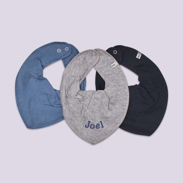Halstücher 3-er Pack Blau - Grau, 1