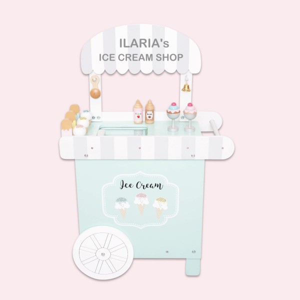 Ice cream sales trolley incl. accessories, Jabadabado